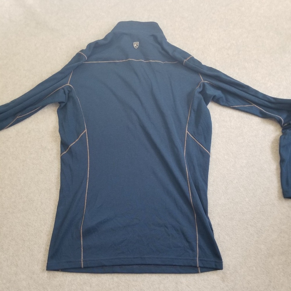 Kuhl Akkomplice Sweater Mens M Blue 1/4 Zip Pullover Fleece Hiking Run Outdoor - Picture 9 of 10